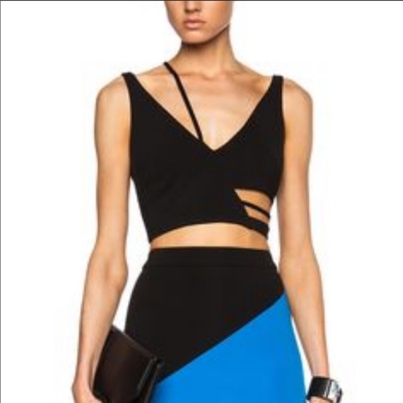 David Koma strappy architectural crop top - Picture 2 of 8